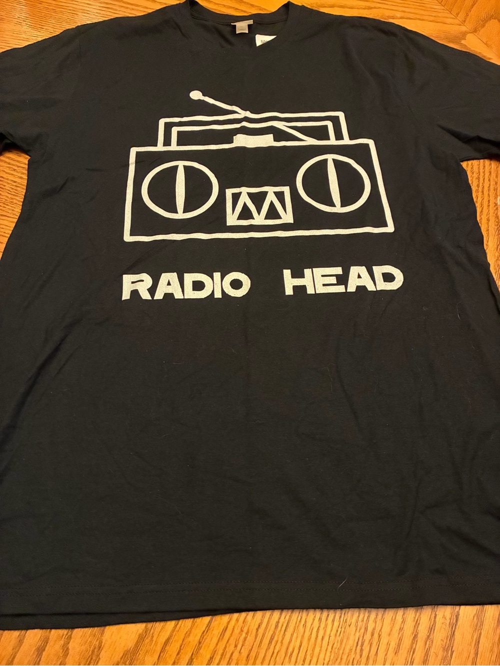 Radiohead Black Graphic Tee - Band Logo large
